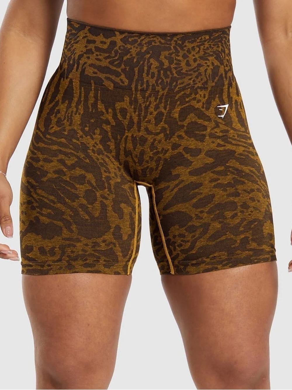 Gymshark archive Brown adapt safari tight shorts